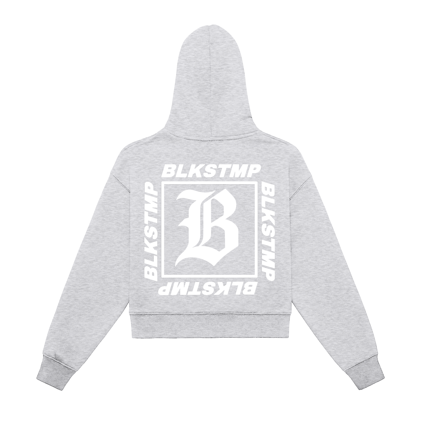 BLKSTMP Zip-Up Cropped Hoodie