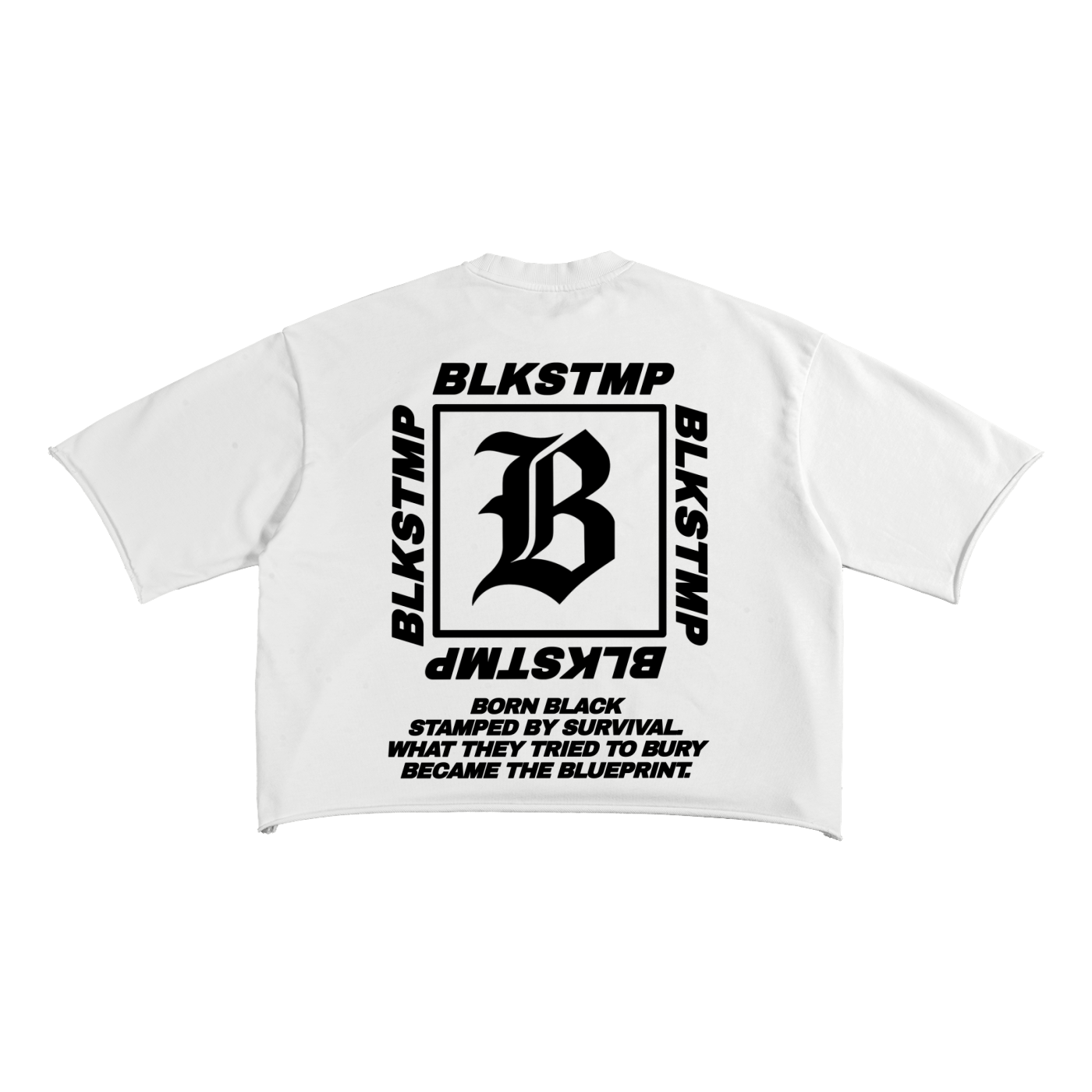 BLKSTMP “ ALI “ Raw Edge T-shirt