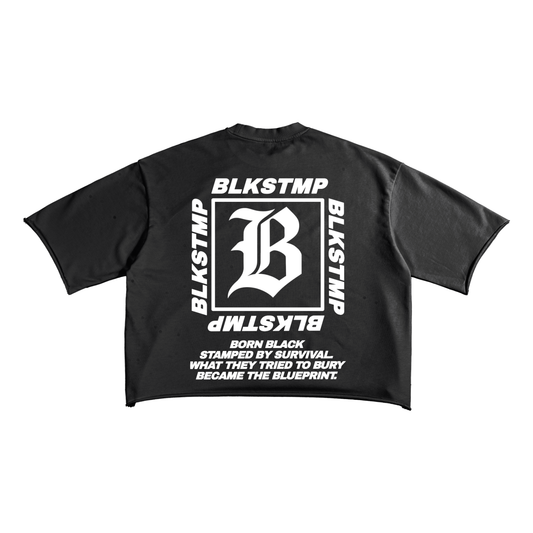 BLKSTMP “ Cubed” Raw Edge T-shirt